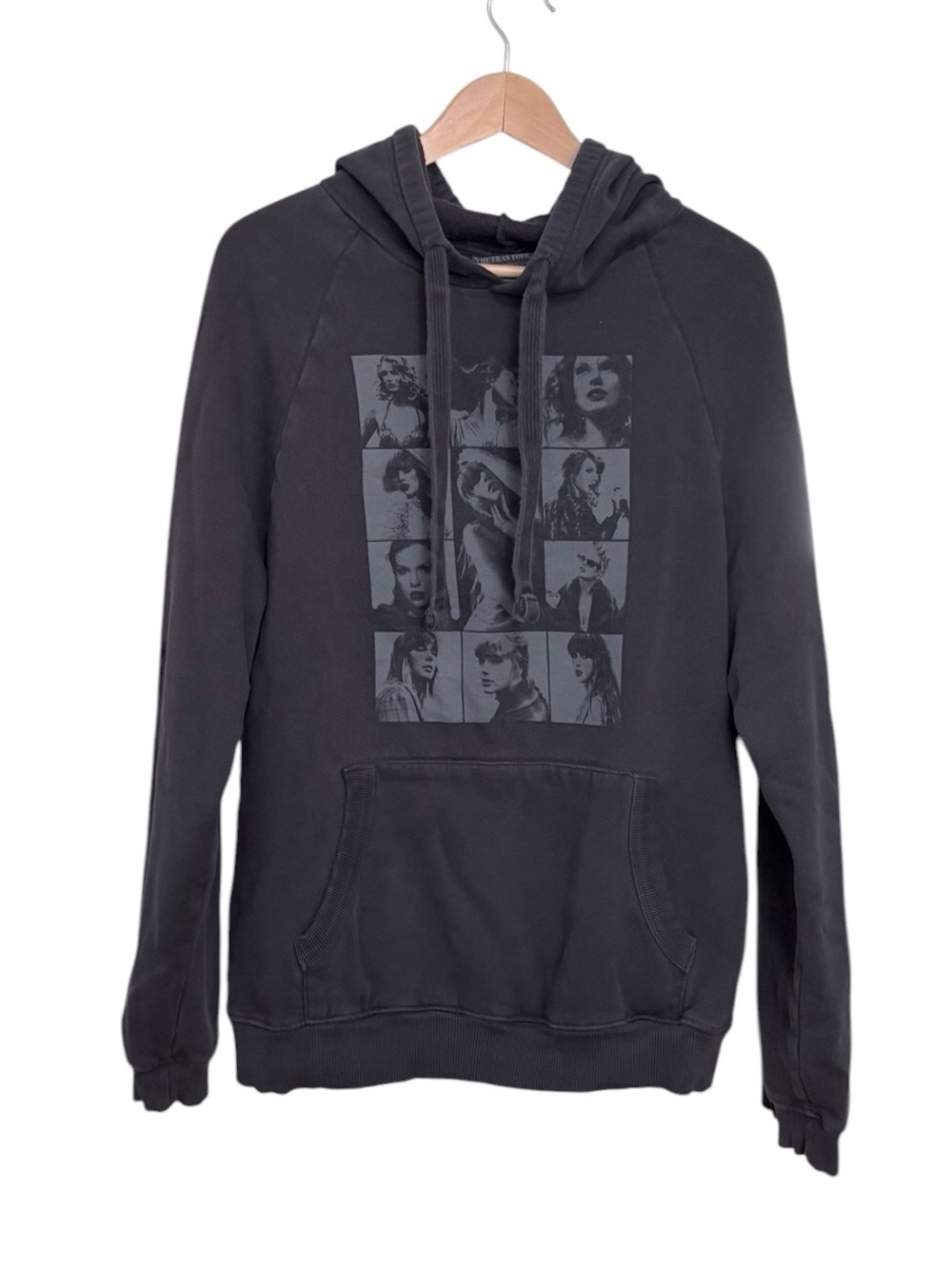 Taylor Swift Eras Tour Grey Hoodie Size Medium Made in Egypt